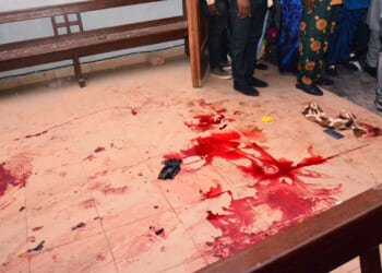 Gunmen with explosives stormed a Catholic church and opened fire in southwest Nigeria.