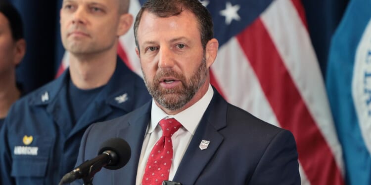 U.S. Homeland Security Secretary Markwayne Mullin speaking
