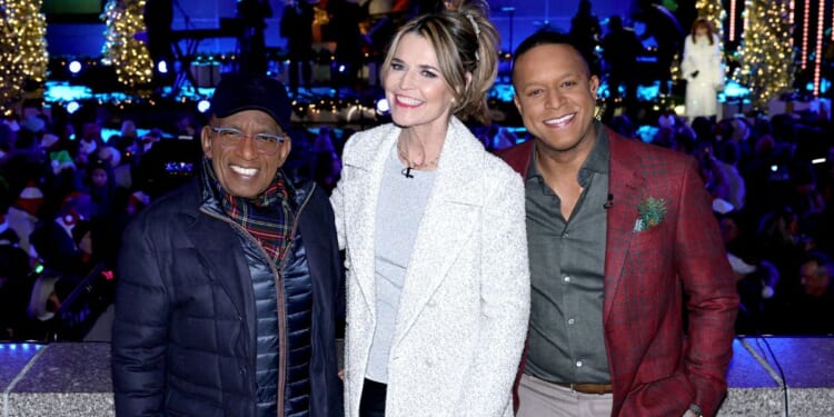 Al Roker, Savannah Guthrie, and Craig Melvin attend the 2025 Rockefeller Center Christmas Tree Lighting Ceremony on Dec. 3, 2025, in New York City.