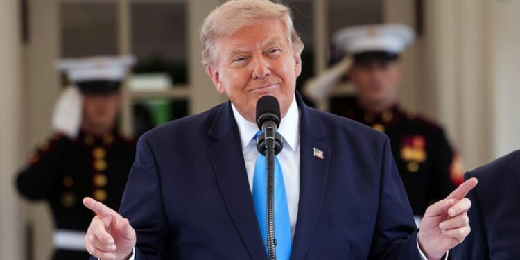Presidend Donald Trump said an agreement has been reached for the "complete disarmament" of Hamas.