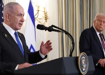 Israeli Prime Minister Benjamin Netanyahu addresses the media during a White House meeting with President Donald Trump in September.