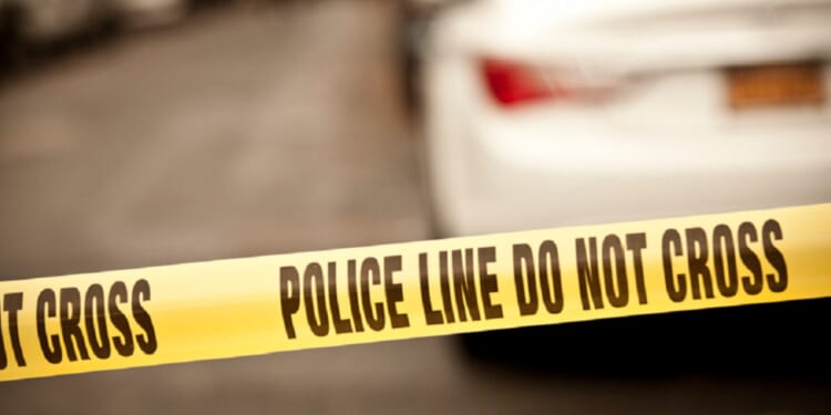 Police tape is pictured in a file photo.