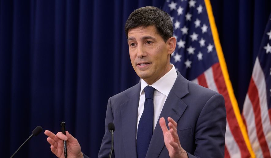 Federal Reserve Chairman Kevin Warsh speaks during a news conference following the Federal Open Market Committee meeting, Wednesday, June 17, 2025, in Washington. (AP Photo/Rod Lamkey, Jr.)