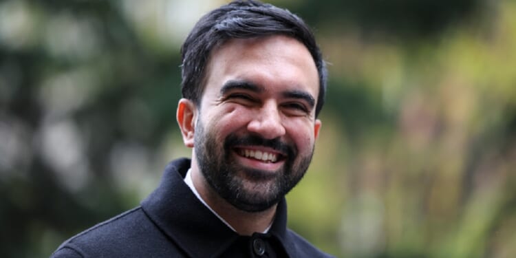 Then-New York City Mayor-elect Zohran Mamdani grins in a November file photo,