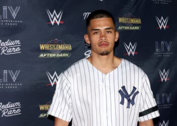 Sneako attends WrestleMania After Dark Las Vegas Hall Of Fame event featuring Metro Boomin at LIV Nightclub at Fontainebleau Las Vegas on April 19, 2025, in Las Vegas, Nevada.