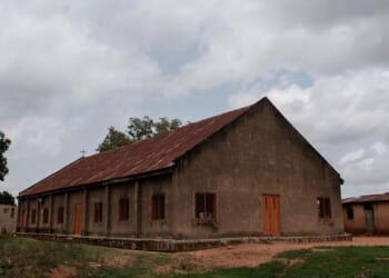A view of the Roman Catholic church in the Nghar Village, near Jos, Nigeria, is seen on June 27, 2018, after Fulani herdsman attacked the village.