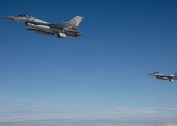 Officials said two Romanian F-16s, similar to the ones pictured in a file photo from October 2024, were scrambled to deal with the drone.