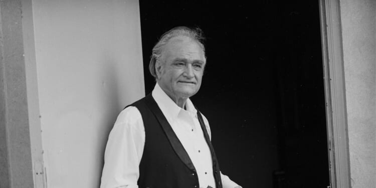 A portrait of American comedian Red Skelton as he poses backstage at the Lansing Civic Center in Lansing, Michigan, on May 14, 1979.