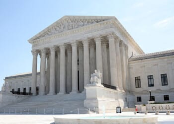 The Supreme Court building stands in Washington, D.C. on June 25, 2026.
