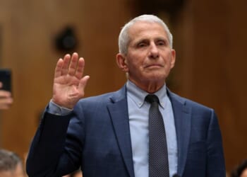 Former NIAID Director Anthony Fauci is sworn in before testifying to Senate Homeland Security and Governmental Affairs Committee hearing on July 29, 2026, in Washington, D.C.