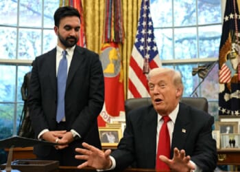 President Donald Trump and then-New York City Mayor-elect Zohran Mamdani are pictured in a file photo from a November 2025 meeting at the White House.