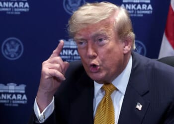 President Donald Trump said the blockade will only affect Iran’s ships or customers from entering or leaving the Strait of Hormuz.