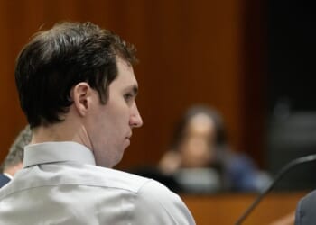Tyler Robinson, accused in the fatal shooting of Charlie Kirk, appears during a hearing in 4th District Court on June 12, 2026, in Provo, Utah.