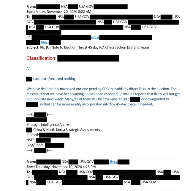 Voting fraud correspondence