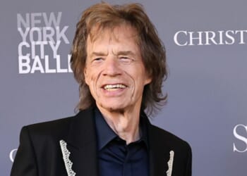 Mick Jagger is pictured at a red carpet on May 7, 2026 for the New York City Ballet Spring Gala.