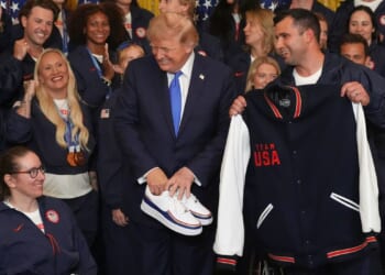 Trump heaps praise on 120 Olympic, Paralympic athletes at White House