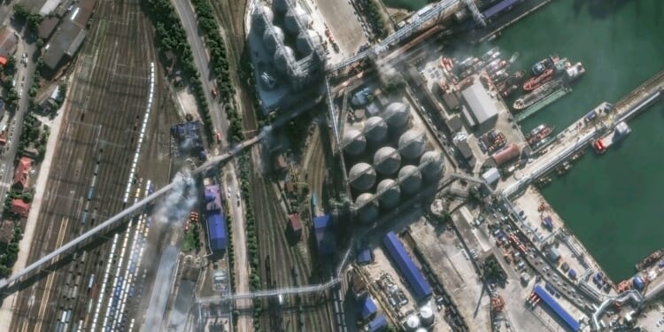 Ukraine’s drones hit a major Russian refinery 800 miles from the border, sparking a fire