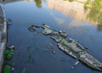 Nero’s Bridge emerges from Tiber River as Rome faces water crisis