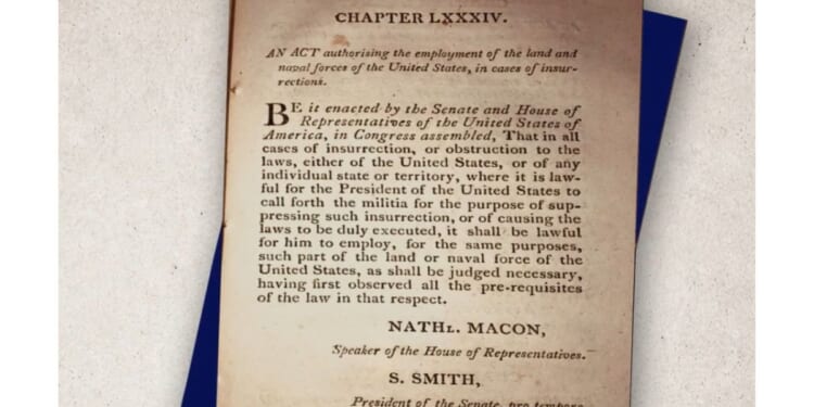 Who decides when America is in a state of insurrection? The Supreme Court settled that question in 1827.