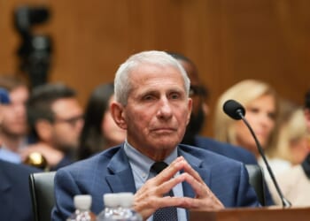 Former NIH Director Anthony Fauci listens during a hearing with the Senate Homeland Security and Governmental Affairs Committee on July 29, 2026, in Washington, D.C.