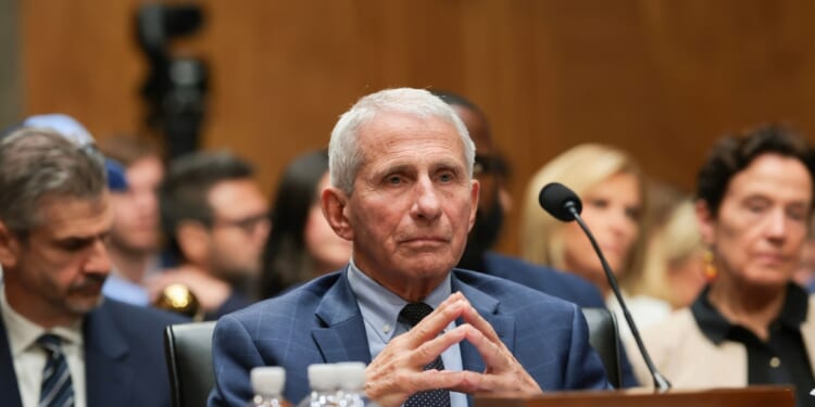Former NIH Director Anthony Fauci listens during a hearing with the Senate Homeland Security and Governmental Affairs Committee on July 29, 2026, in Washington, D.C.