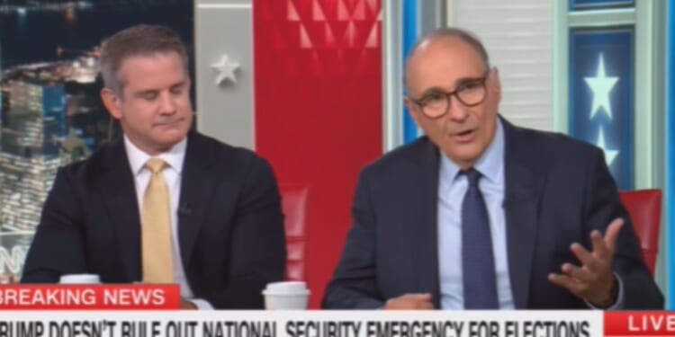 David Axelrod appears on a CNN segment, as shown in a video posted to X on Aug. 11, 2026.