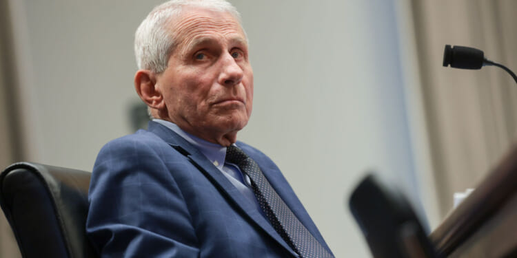 Former director of National Institute of Allergy and Infectious Diseases (NIAID) Anthony Fauci listens during a hearing with the Senate Homeland Security and Governmental Affairs Committee on July 29, 2026 in Washington, DC. Fauci declined to answer questions from the committee asserting his fifth amendment right during the hearing. (Photo by Anna Moneymaker/Getty Images)