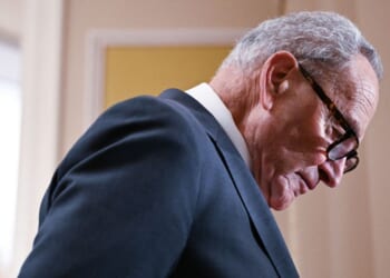 Senate Minority Leader Chuck Schumer, a New York Democrat, speaks on July 29 after a weekly Senate Democratic Policy luncheon at the U.S. Capitol in Washington, D.C.
