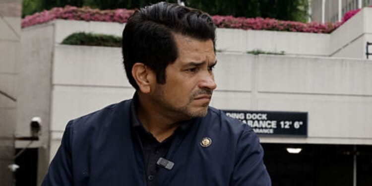 Rep. Jimmy Gomez of California' s 34th district is pictured in a 2025 photo outside the Roybal Federal building in Los Angeles.