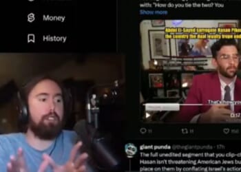 Asmongold explained the anti-Semitism of streamer Hasan Piker in a video posted to X on Aug. 26, 2026.