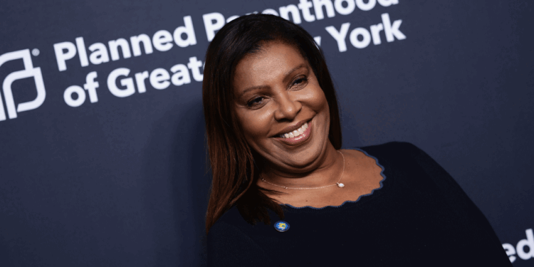 Letitia James, Attorney General of New York, attends Planned Parenthood's New York Spring Benefit Gala at The Glasshouse on March 13, 2023 in New York City. (Photo by Dimitrios Kambouris/Getty Images)
