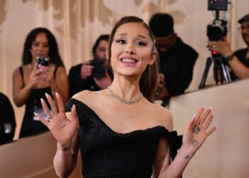 American singer-songwriter Ariana Grande attends the 83rd annual Golden Globe Awards at the Beverly Hilton hotel in Beverly Hills, California, on Jan. 11, 2026.