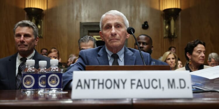 Anthony Fauci speaks to the Senate Homeland Security Committee on July 29, 2026 in Washington, D.C.
