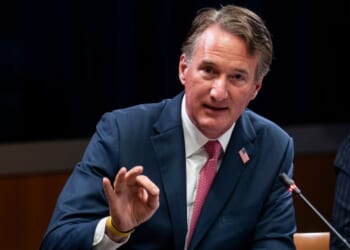 Former Virginia Governor Glenn Youngkin speaks at a roundtable discussion at the Department of Justice on June 11, 2026 in Washington.