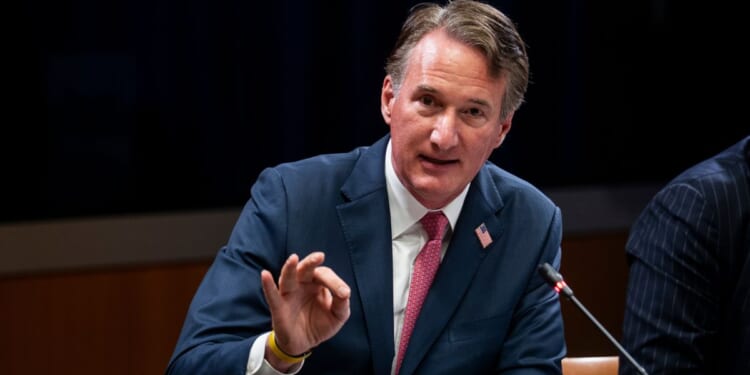 Former Virginia Governor Glenn Youngkin speaks at a roundtable discussion at the Department of Justice on June 11, 2026 in Washington.