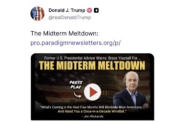 This prediction is so shocking, the president of the United States personally shared it with his vast number of followers.