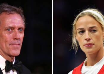 Hugh Laurie defended Indiana Fever player Sophie Cunningham's stand for women's sports.