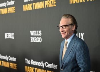 Bill Maher arrives for the 27th Mark Twain Prize for American Humor Gala at the Kennedy Center in Washington, D.C., on June 28, 2026.