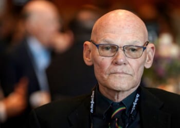 Democratic Party strategist James Carville attends The New York Times DealBook Summit 2025 at Jazz at Lincoln Center in New York City on Dec. 3, 2025.