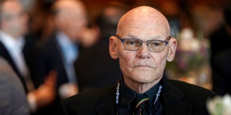 Democratic Party strategist James Carville attends The New York Times DealBook Summit 2025 at Jazz at Lincoln Center in New York City on Dec. 3, 2025.