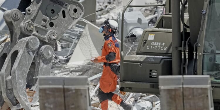 Japan ends rescue operation at a mall that collapsed after a strong quake