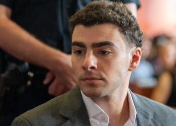 Luigi Mangione attends a pre-trial appearance Tuesday in Manhattan Criminal Court in New York City.