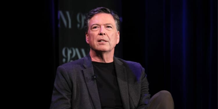 James Comey speaks onstage during Former FBI Director James Comey in Conversation With MSNBC's Nicolle Wallace at 92NY on May 30, 2023, in New York City.