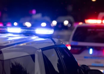 A police unit responds to the scene of an emergency in Washington, D.C., on June 8, 2025.