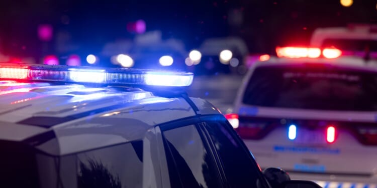 A police unit responds to the scene of an emergency in Washington, D.C., on June 8, 2025.