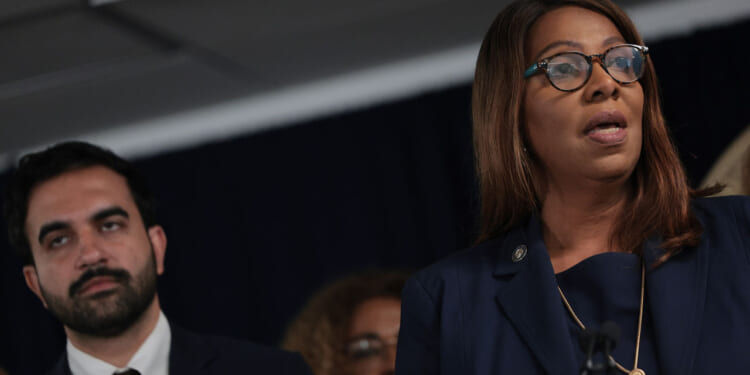Gov. Hochul and Mayor Mamdani were joined by Attorney General Letitia James as they made an announcement on the ICE overreach in NYC.