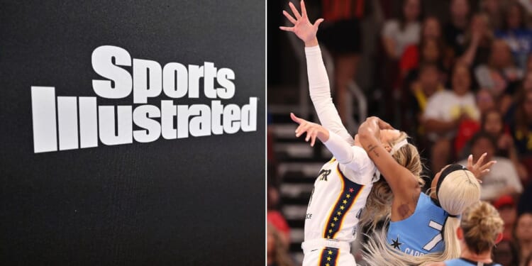 Sports Illustrated changed the title of an article about Dijonai Carrington's viral WNBA foul against Sophie Cunningham, right, after strong backlash online.