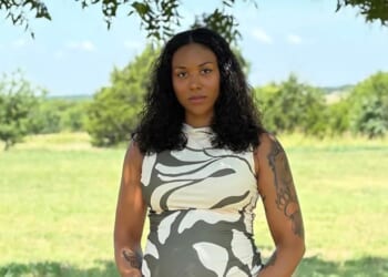Surrogate mother McKenna West has been forced to flee to Texas after the child's biological parents sued to have the child aborted.