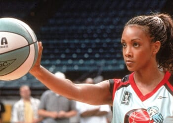Vivica A. Fox (as Michelle) acts in a scene in "Juwanna Mann."