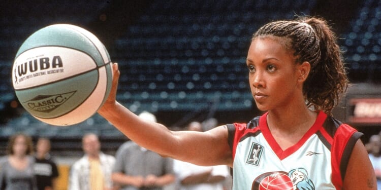 Vivica A. Fox (as Michelle) acts in a scene in "Juwanna Mann."